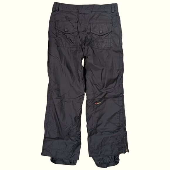 Obermeyer Method Ski Snow Pants Black Women's Size 12 Cargo Pockets - Picture 2 of 8